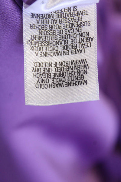 T Tahari, Womens Fit & Flare Sundress Purple Sleeveless Zip Size 10