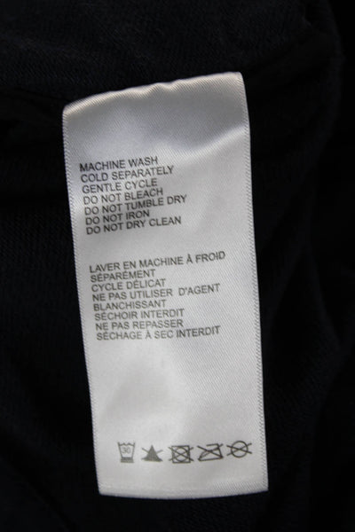 Blanc Noir Womens Army Dark Blue Zip Jacket Long Sleeve Size S