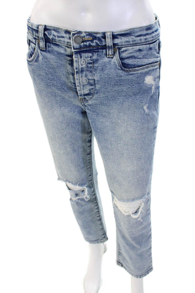 BLANKNYC Women Boyfriend Cropped Light Blue Jeans Size 27