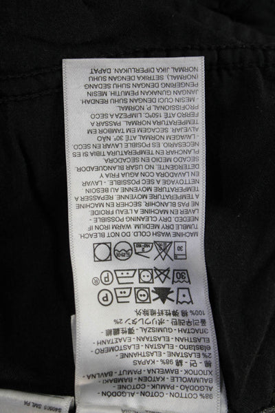 Levis Womens Cropped Wide-Leg Jeans Dark Gray High Rise Size 28