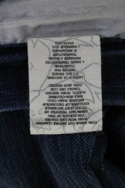 BLANKNYC Women Ankle Skinny Jeans Dark Blue Low Rise Size 28