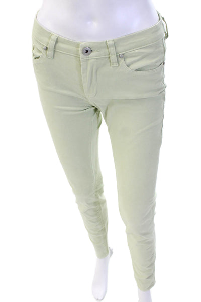 BLANKNYC Womens Green Low Rise Jeggings Size 28