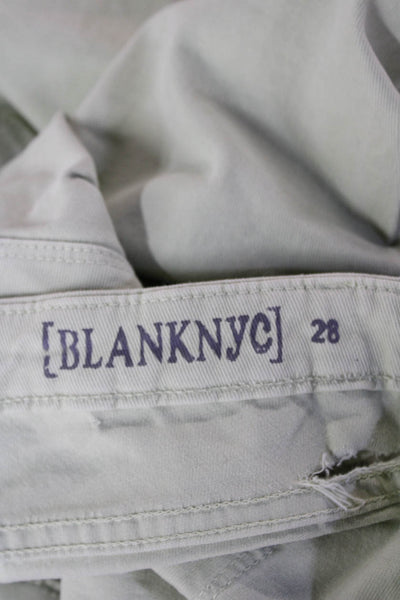 BLANKNYC Womens Green Low Rise Jeggings Size 28