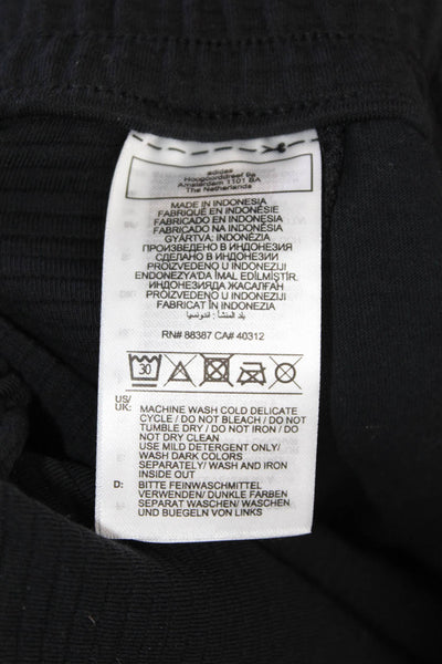 Adidas X Karlie Kloss Womens Cotton Drawstring Waist Shorts Black Size L