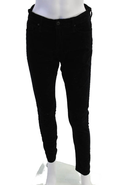 AG Adriano Goldschmied Womens Black High Rise Jeggings Size 28