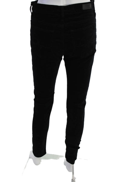 AG Adriano Goldschmied Womens Black High Rise Jeggings Size 28