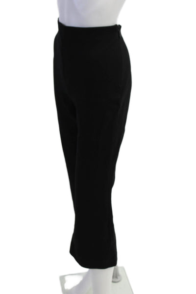 Zara Women Cropped Capri Pants Black Polyester Blend Size XL