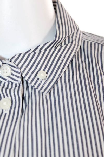 J Crew Mens Striped Cotton Button-Down Collared Shirt Long Sleeve Size 10