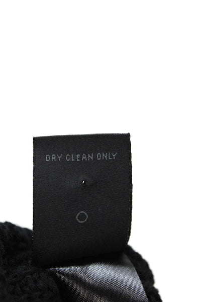 RtA Unisex Black Cotton Mock Neck Pullover Long Sleeve Size 2XS