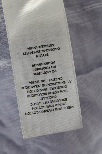Sunday Best Women Cropped Square Neck Light Blue Blouse Size XS