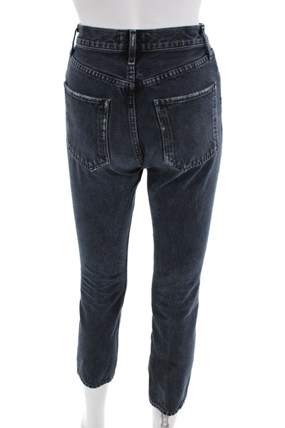 Agolde Womens Ankle Cropped Dark Gray Jeans Size 23
