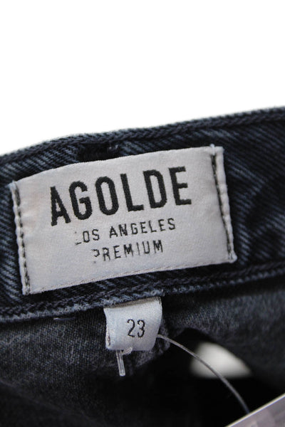 Agolde Womens Ankle Cropped Dark Gray Jeans Size 23