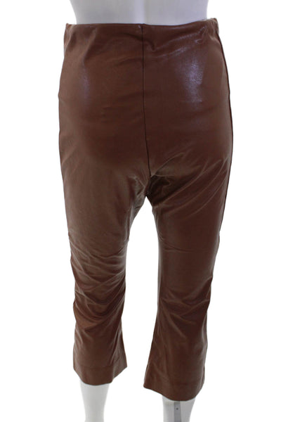 Commando Women Cropped Capri Pants Brown Size L