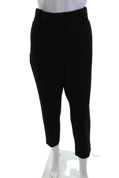 J Crew Women Ankle Cropped Dress Pants Black Size 12