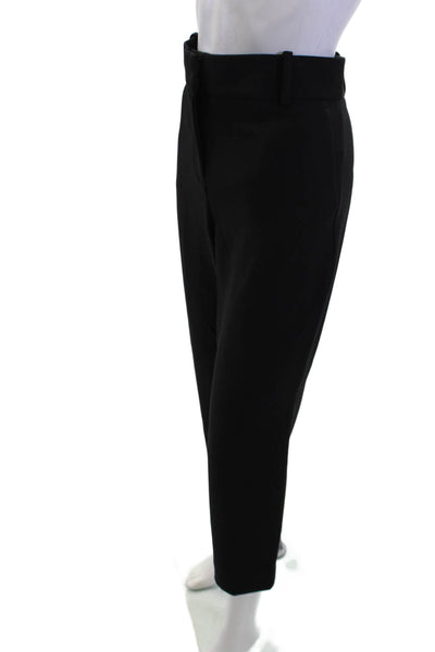 J Crew Women Ankle Cropped Dress Pants Black Size 12