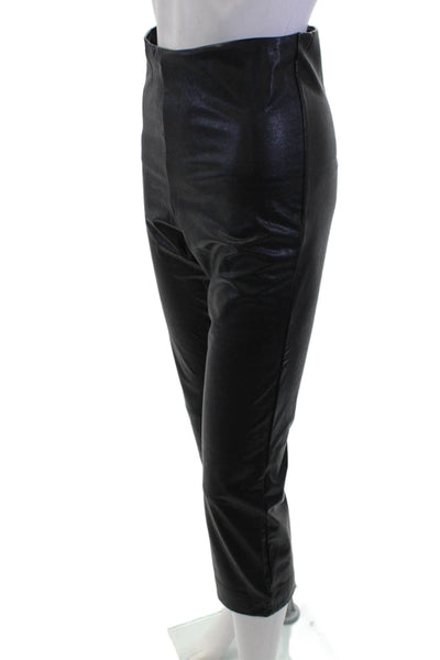 Commando Women Cropped Capri Pants Black Biker Size L