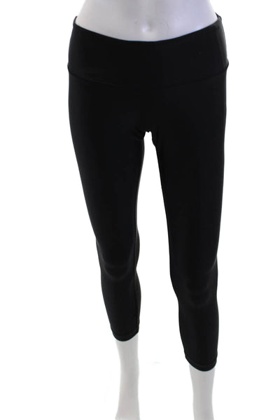 Lululemon Womens Capri Cropped Leggings Black Nylon Blend Size S