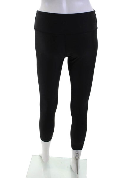 Lululemon Womens Capri Cropped Leggings Black Nylon Blend Size S