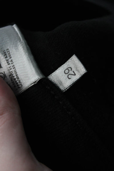 L'Agence Unisex Black High Rise Pants Button Fly Size 29