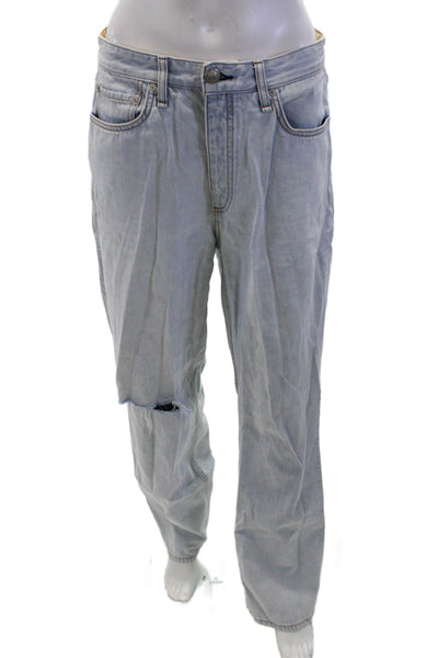 Rag & Bone Mens Straight Wide-Leg Gray Jeans Size 30
