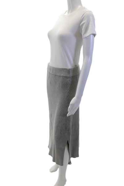 Rails Women Gray Straight Pencil Long Skirt 95% Cotton 5% Cashmere Size L