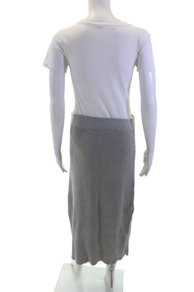 Rails Women Gray Straight Pencil Long Skirt 95% Cotton 5% Cashmere Size L