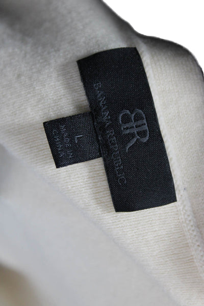 BR Womens Beige Cashmere Cardigan Short Sleeve Size L