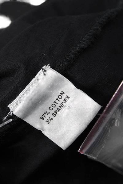 Mille Resort & Travel Women Shirt Dress Black Collared Cotton Size L