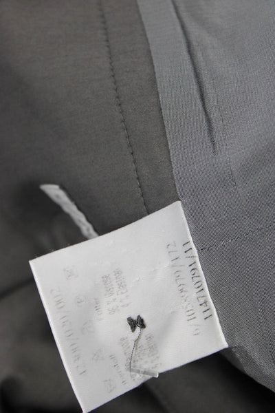 Rene Lezard, Womens Straight Pencil Skirt Dark Gray Viscose Knee Size 36
