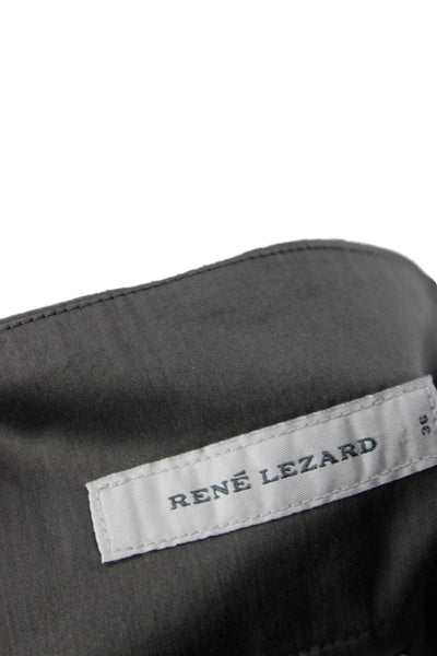Rene Lezard, Womens Straight Pencil Skirt Dark Gray Viscose Knee Size 36