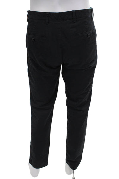 Club Monaco Mens Chino Cropped Pants Black Button Size 32
