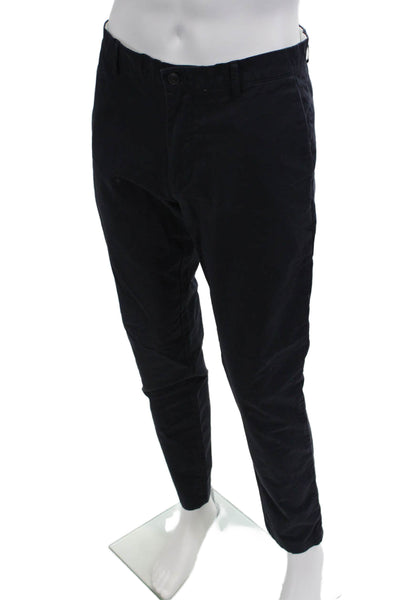 Club Monaco Men Chino Dress Pants Dark Blue Button Size 32