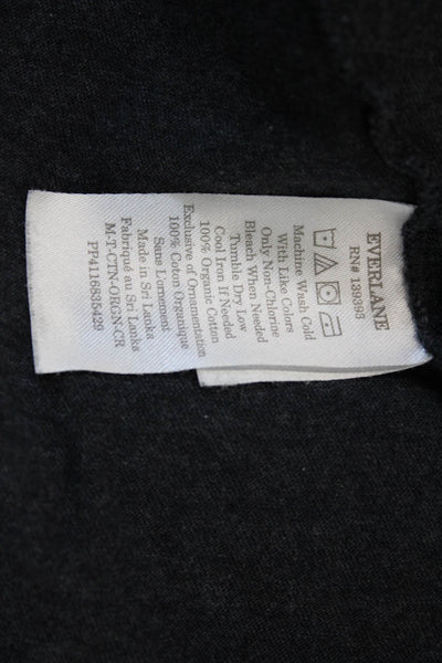 Everlane Mens Dark Gray Organic Cotton Crewneck Tee Size M