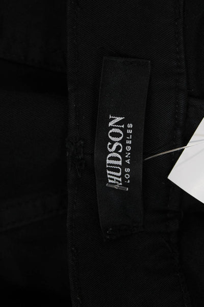 Hudson Men Pants Black Button Solid 55% Cotton Modal Elastane Size 30