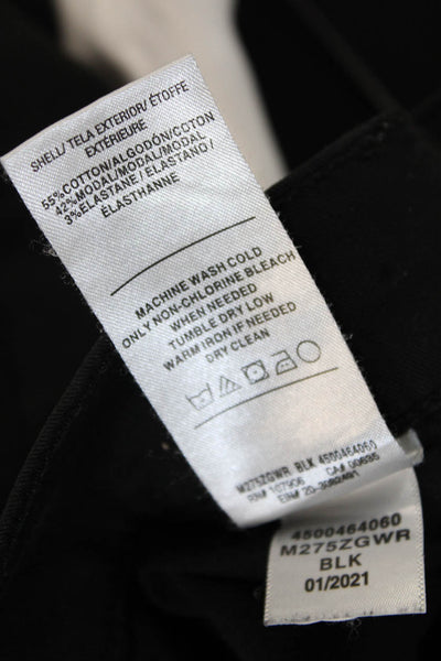 Hudson Men Pants Black Button Solid 55% Cotton Modal Elastane Size 30