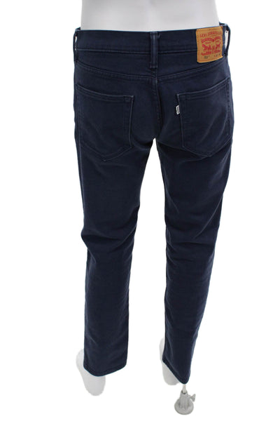 Levi's Mens Skinny Straight Dark Blue Jeans Size 32