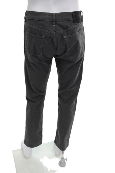 Hudson Men Chino Pants Dark Gray Button Closure Size 30