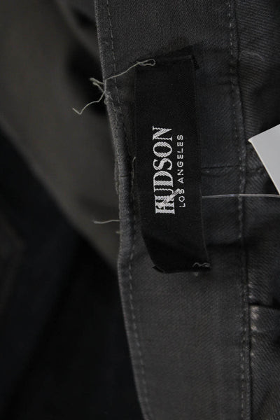 Hudson Men Chino Pants Dark Gray Button Closure Size 30