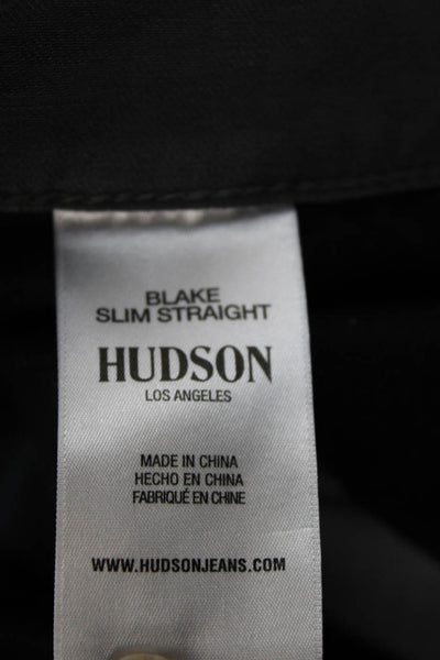 Hudson Men Chino Pants Dark Gray Button Closure Size 30
