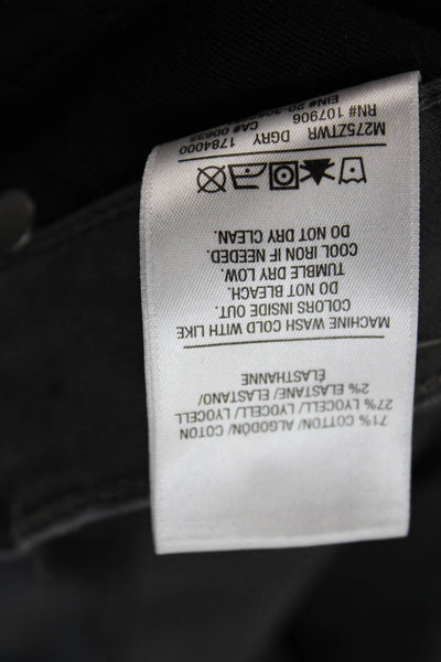 Hudson Men Chino Pants Dark Gray Button Closure Size 30
