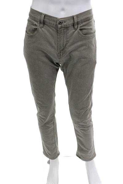 Hudson Mens Gray Army Pants Button Closure Size 30