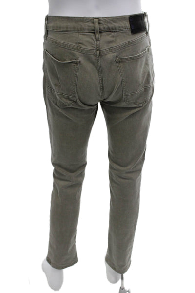 Hudson Mens Gray Army Pants Button Closure Size 30