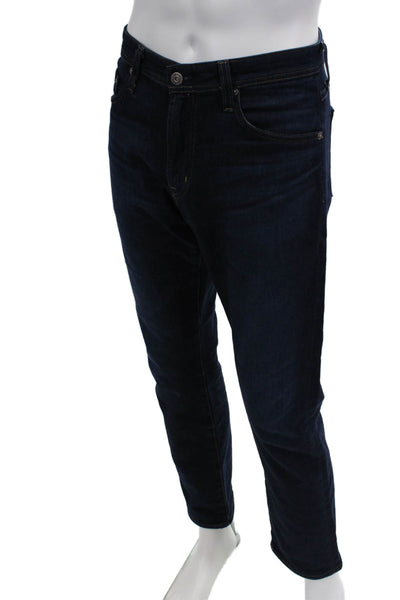 AG Adriano Goldschmied Mens Ankle Cropped Dark Blue Jeans Size 31