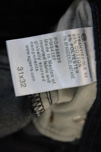 AG Adriano Goldschmied Mens Ankle Cropped Dark Blue Jeans Size 31