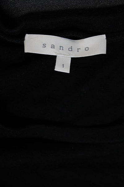 Sandro Women Bodycon Sweater Dress Black Size 1