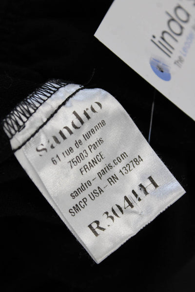 Sandro Women Bodycon Sweater Dress Black Size 1