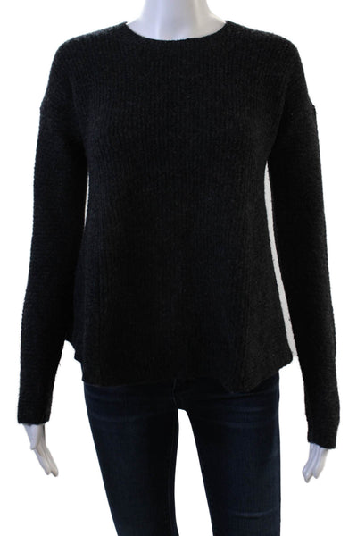 COS Unisex Black Pullover Sweater Wool Blend Crew Neck Long Sleeve Size S