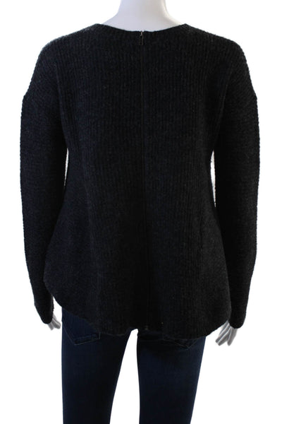 COS Unisex Black Pullover Sweater Wool Blend Crew Neck Long Sleeve Size S