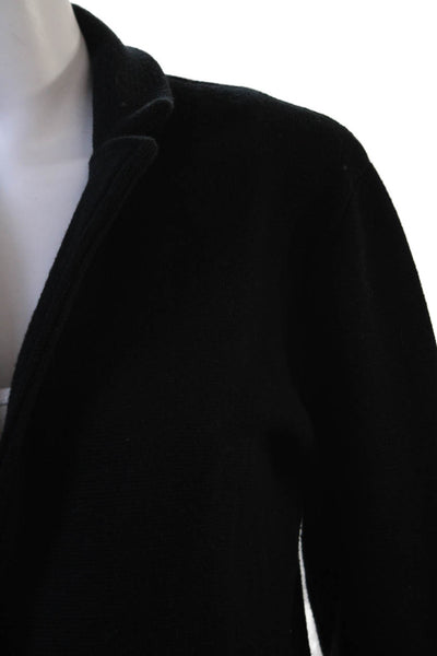 J Crew Womens Cotton One Button Long Sleeve Blazer Jacket Black Size XS