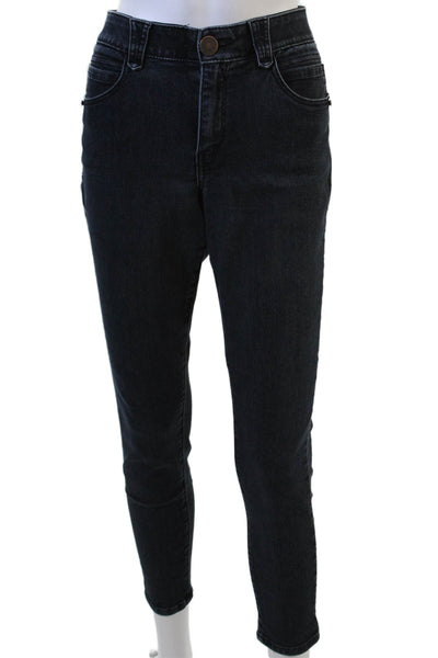 Democracy Women Ankle Skinny Jeans Dark Blue High Rise Size 10